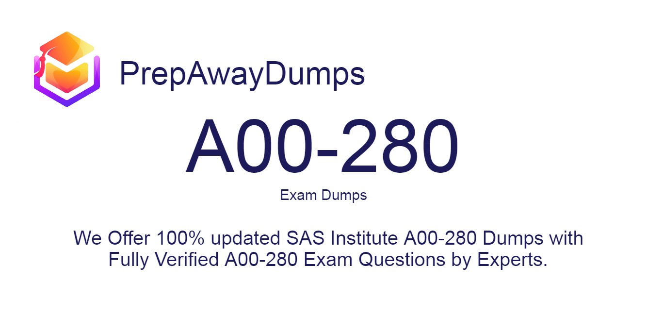 A00-280 Exam Dumps SAS Institute Questions and Testing Engine