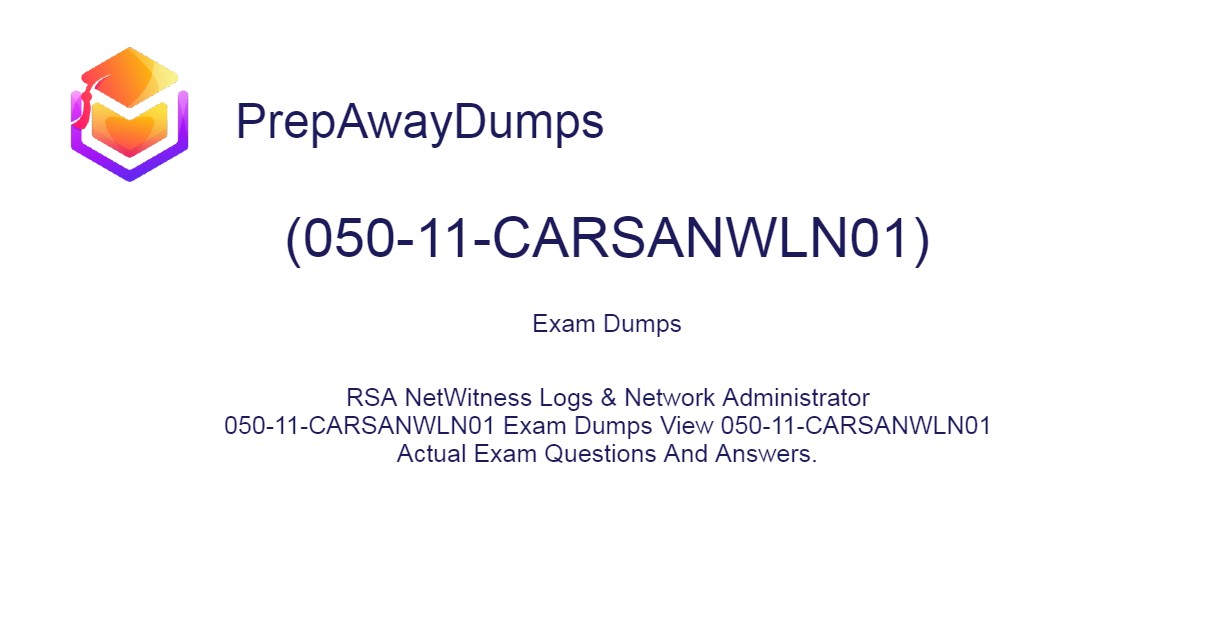 050-11-CARSANWLN01 Exam Dumps PDF PrepAwayDumps